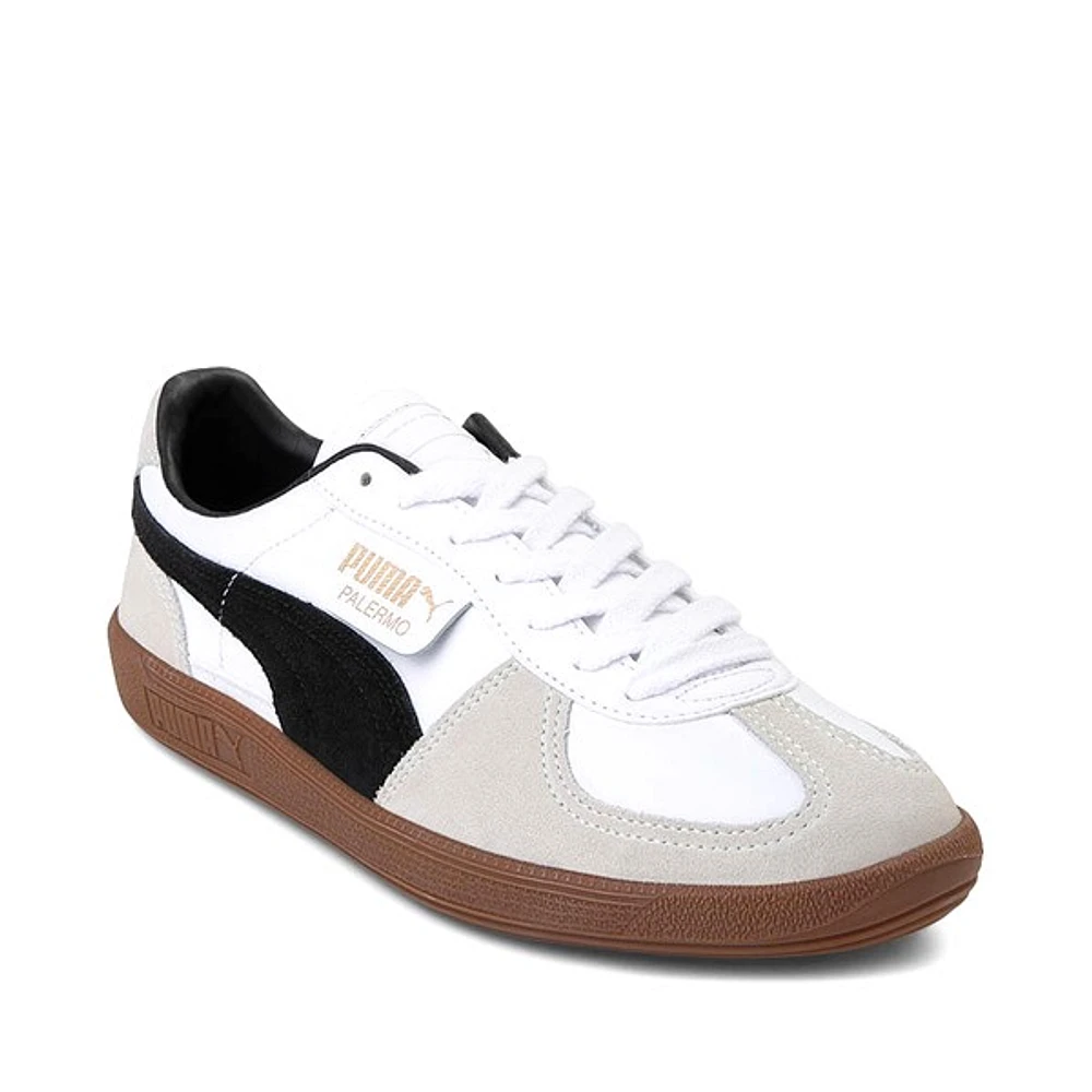 Chaussure athlétique PUMA Palermo pour hommes - Blanche / Grise Gomme