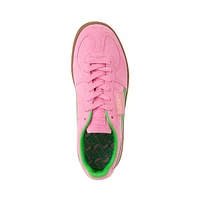 Chaussure athlétique PUMA Palermo pour femmes - Rose / Vert neon