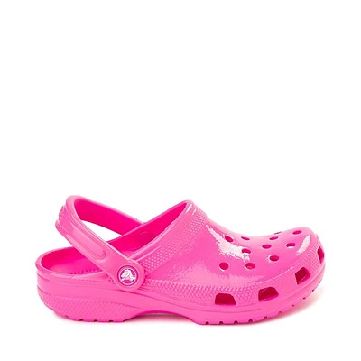 Sabot classique Crocs ultra brillant - Rose bonbon