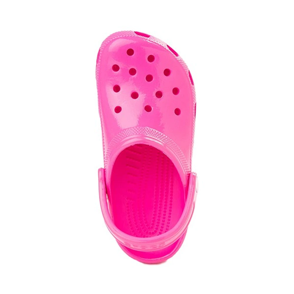 Sabot classique Crocs ultra brillant - Rose bonbon