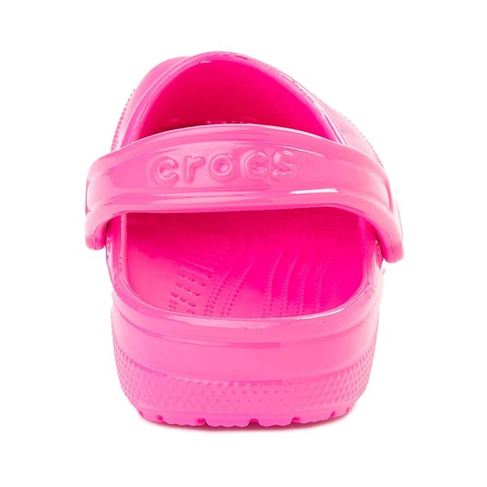 Sabot classique Crocs ultra brillant - Rose bonbon