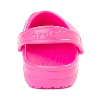 Sabot classique Crocs ultra brillant - Rose bonbon
