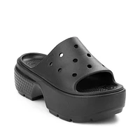 Sandale à plateforme enfiler Crocs Stomp - Noire