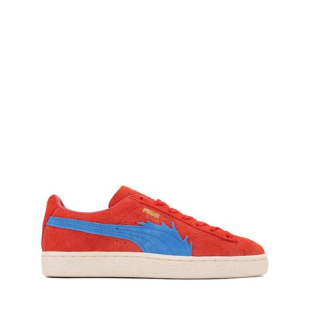 Mens PUMA x One Piece Suede Buggy Athletic Shoe - For All Time Red / Ultra Blue