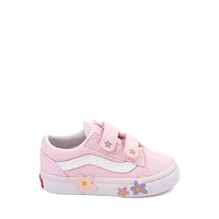 Chaussure de skate Vans Old Skool V - Bébés / Tout-petits Rose Motif floral