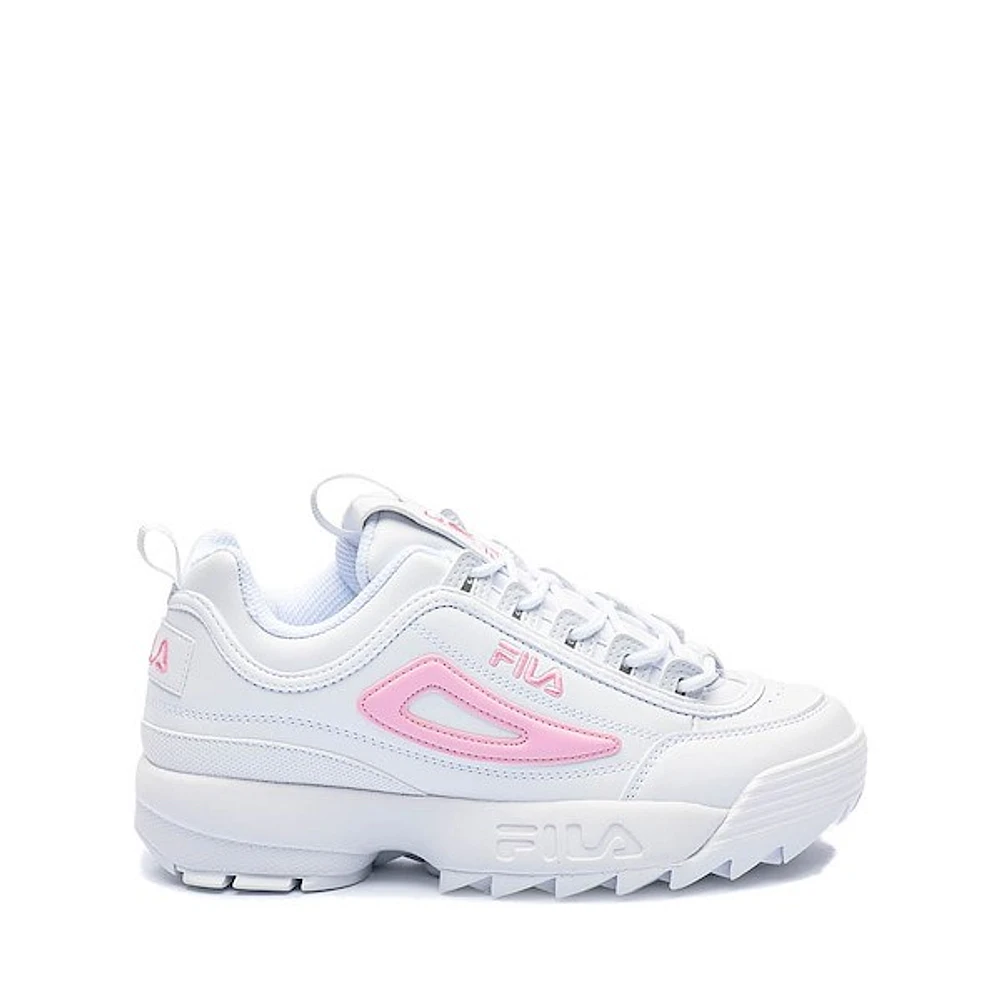 Fila Disruptor 2 Athletic Shoe - Big Kid White / Pirouette Pink