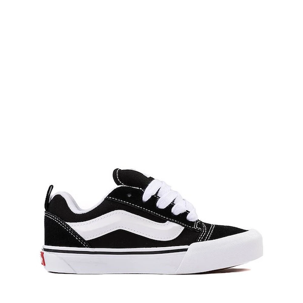 Vans Knu Skool Skate Shoe - Little Kid Black / True White