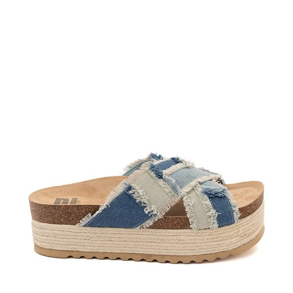 Sandale à plateforme Dirty Laundry Plays pour femmes - Denim