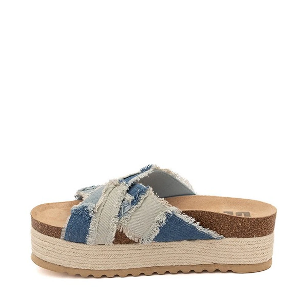 Sandale à plateforme Dirty Laundry Plays pour femmes - Denim