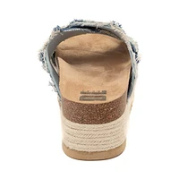 Sandale à plateforme Dirty Laundry Plays pour femmes - Denim