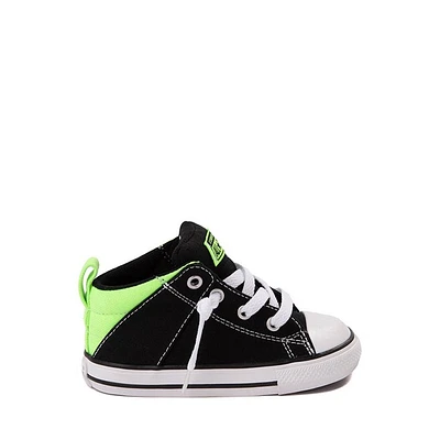 Basket Converse Chuck Taylor All Star Axel Mid - Bébés / Tout-petits Noire Vert fluo