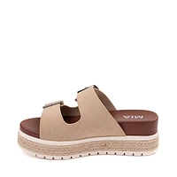 Sandale à plateforme MIA Kely-C pour femmes - Beige