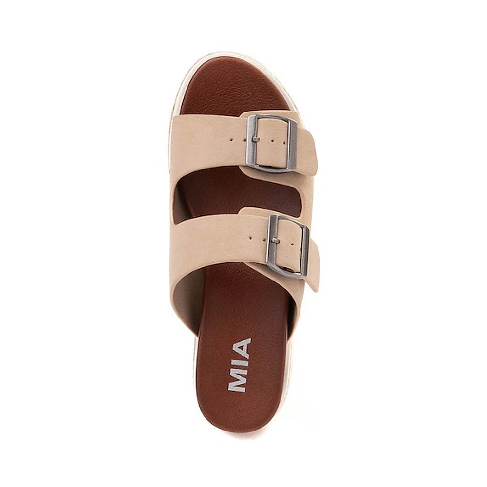 Sandale à plateforme MIA Kely-C pour femmes - Beige
