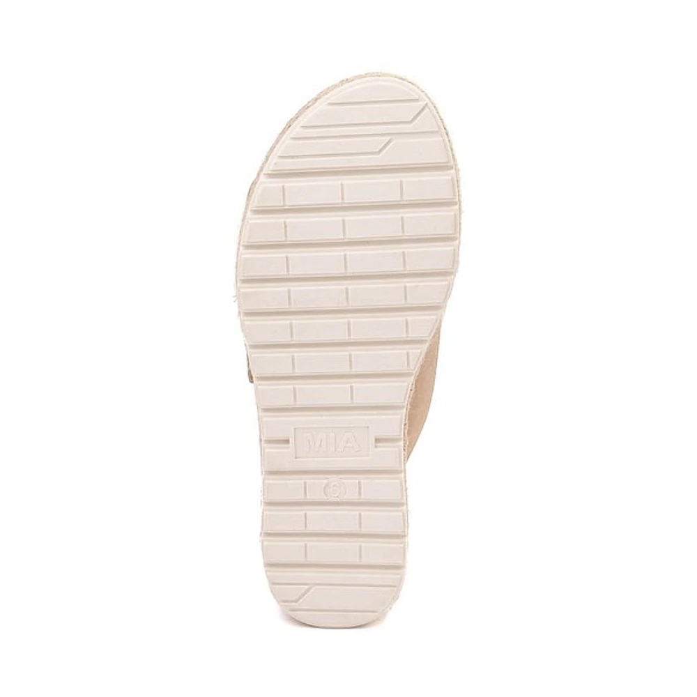 Sandale à plateforme MIA Kely-C pour femmes - Beige