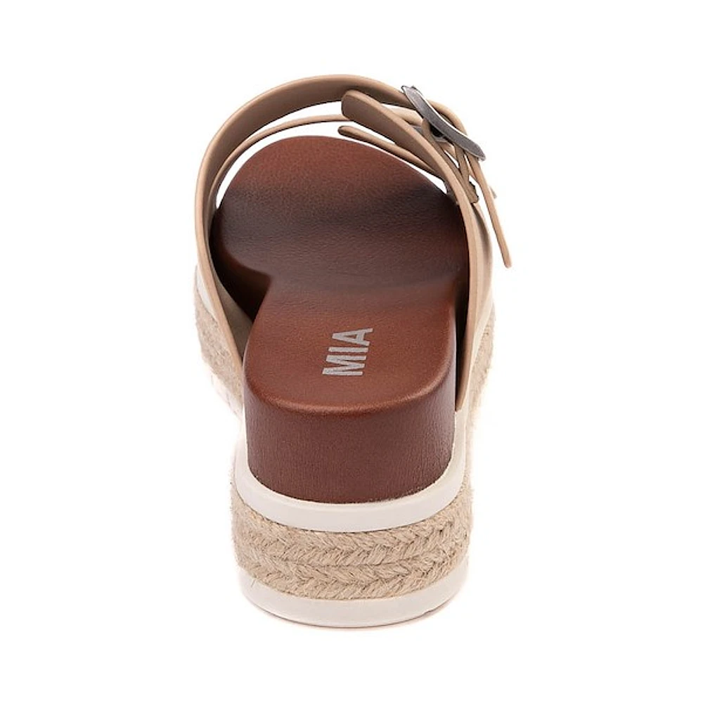 Sandale à plateforme MIA Kely-C pour femmes - Beige