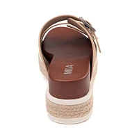Sandale à plateforme MIA Kely-C pour femmes - Beige