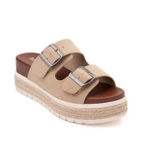 Sandale à plateforme MIA Kely-C pour femmes - Beige