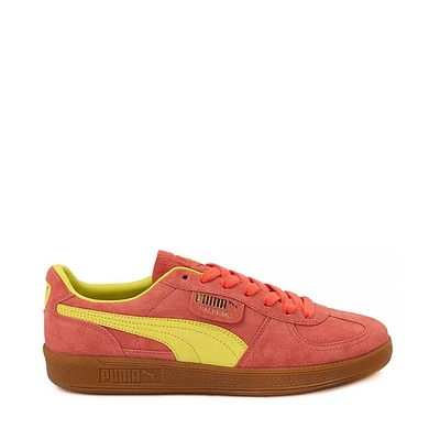 Chaussure athlétique PUMA Palermo pour femmes - Rose saumon / Vert lime