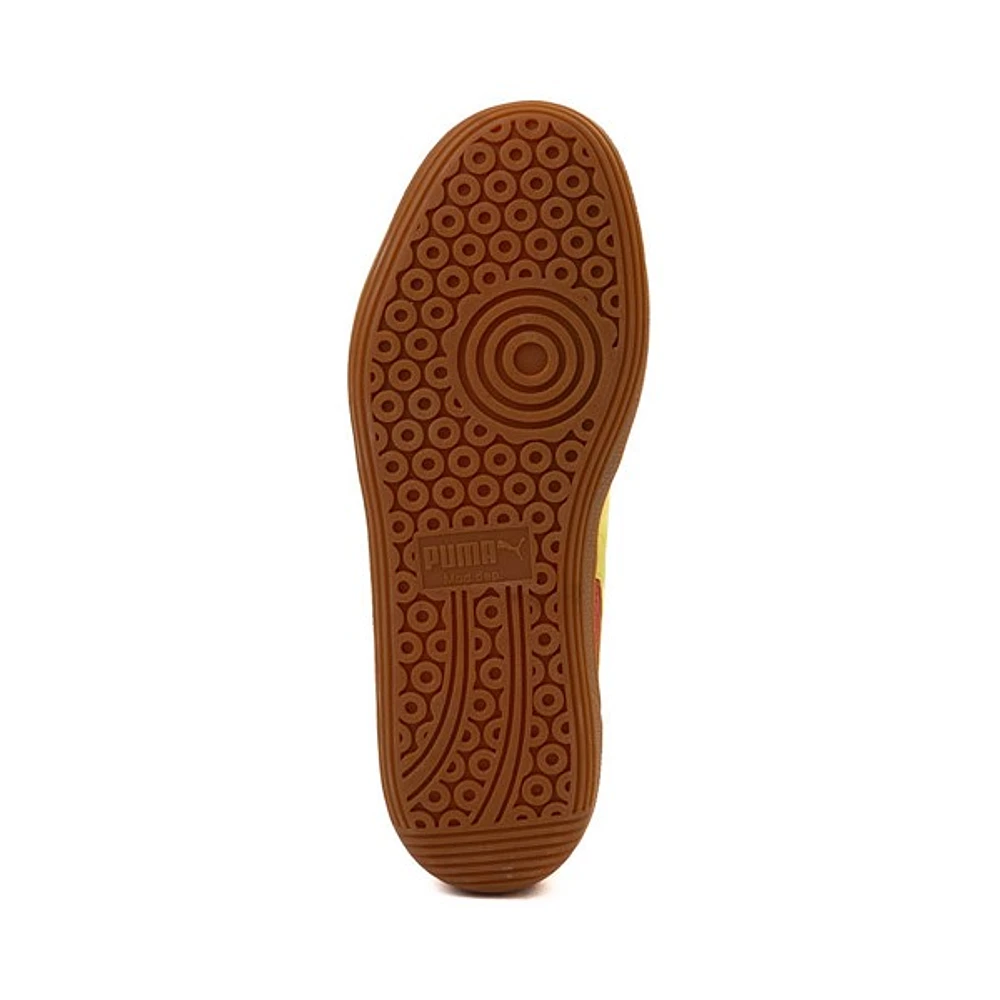 Chaussure athlétique PUMA Palermo pour femmes - Rose saumon / Vert lime