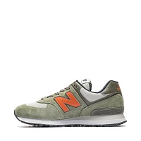 New Balance 574 Athletic Shoe - Dark Olivine / Infield Clay Black