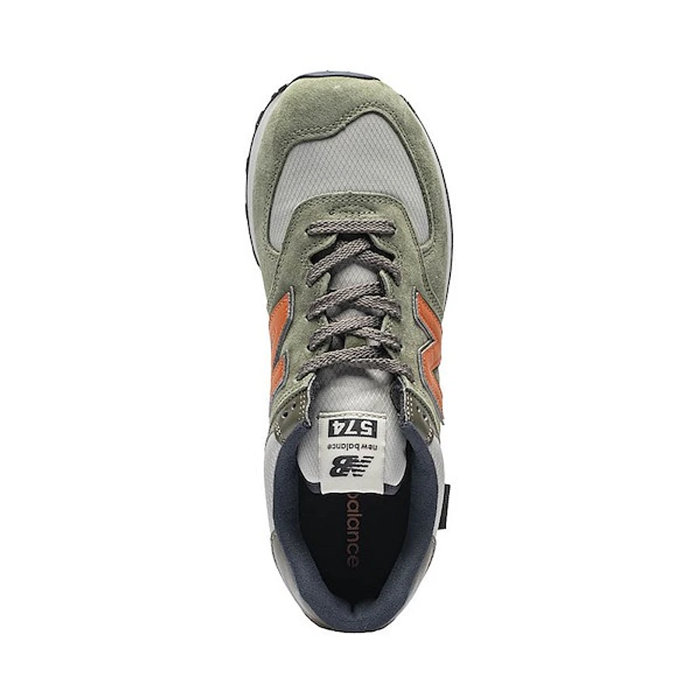 Chaussure athlétique New Balance 574 - Vert olive / Grise Noire