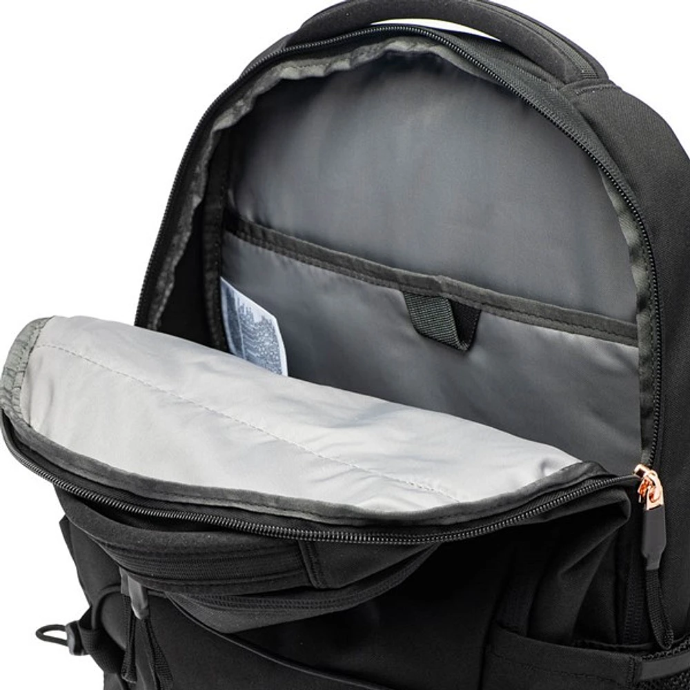 Sac à dos The North Face Jester Luxe pour femmes - Noir TNF / Corail métallique