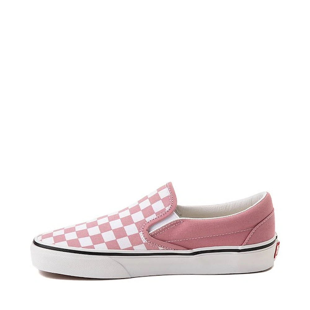 Vans Slip-On Checkerboard Skate Shoe - Foxglove / White