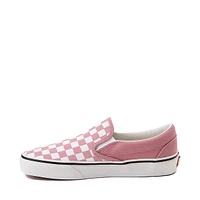 Vans Slip-On Checkerboard Skate Shoe - Foxglove / White