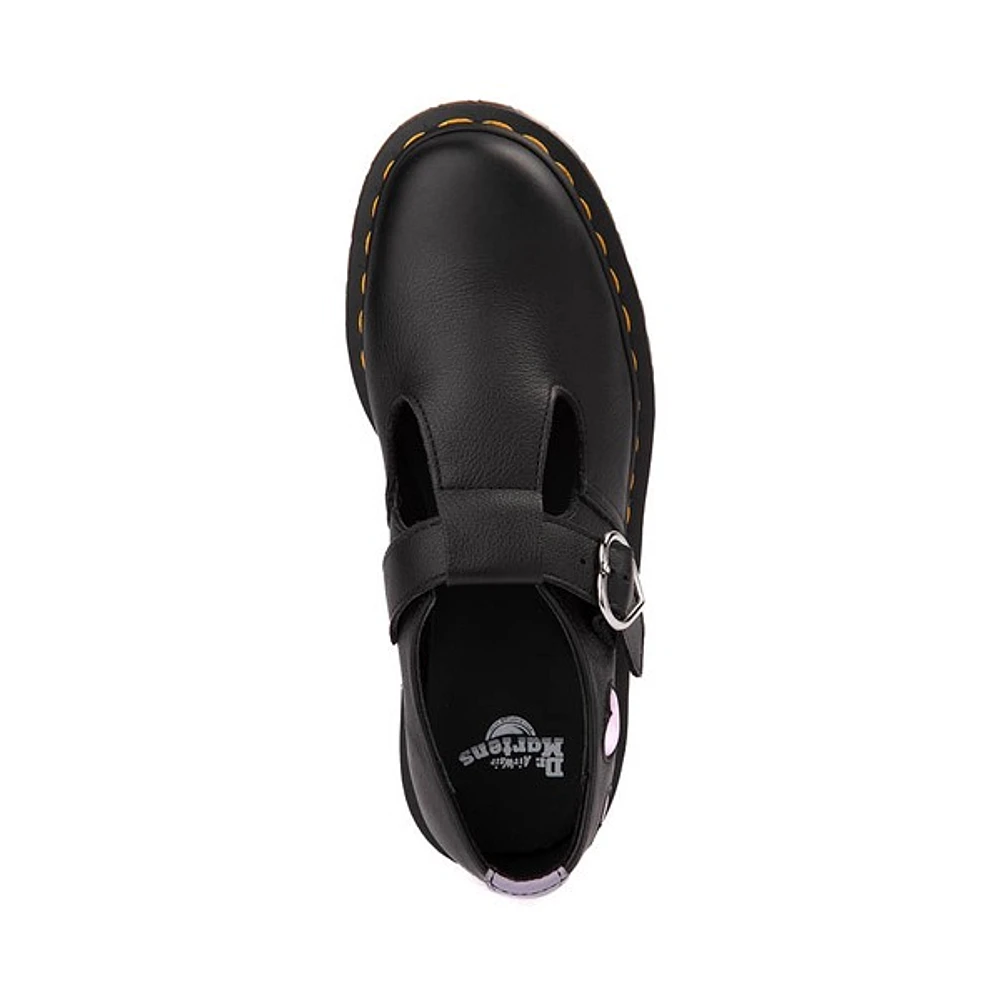 Chaussure décontractée Mary Jane Dr. Martens Polley pour femmes - Noire / Lavande