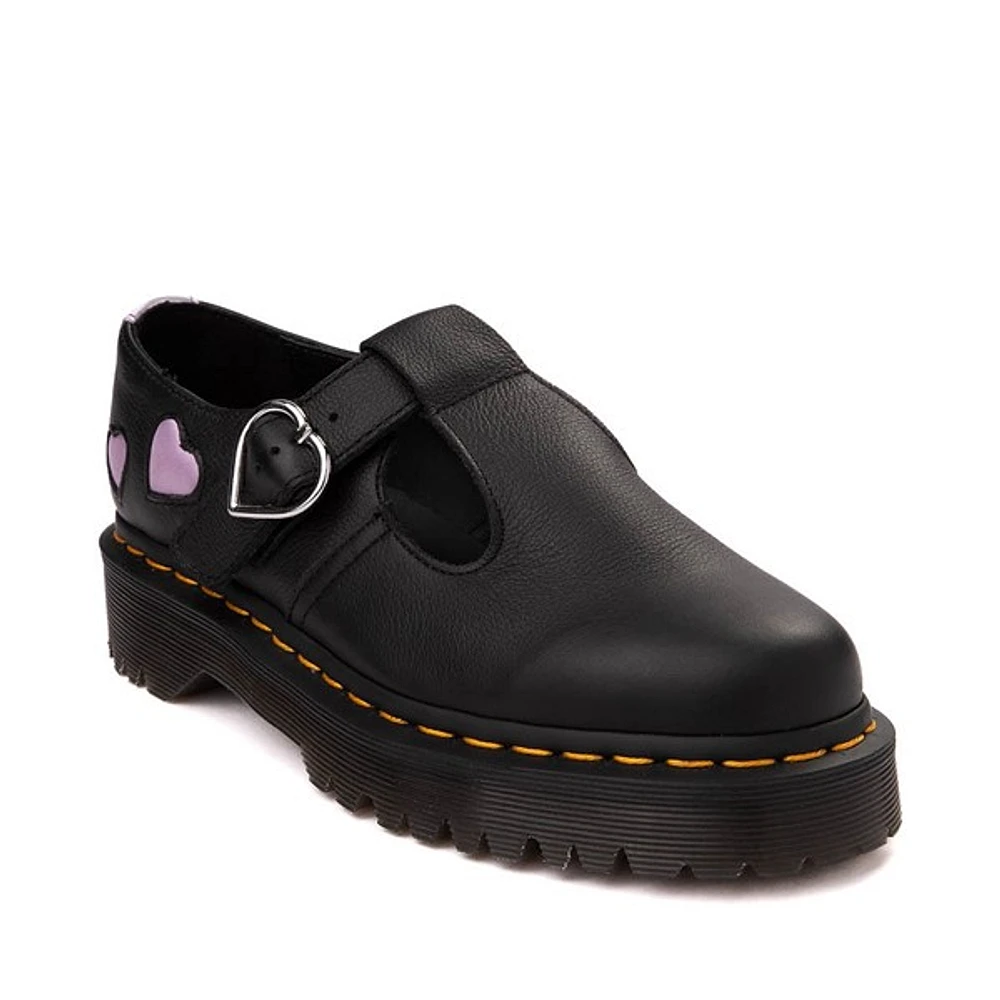 Chaussure décontractée Mary Jane Dr. Martens Polley pour femmes - Noire / Lavande