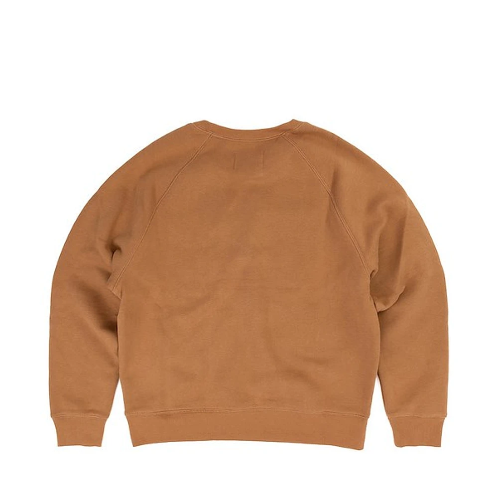 Chandail en coton molletonné avec logo duveteux UGG® Madeline pour femmes - Marron