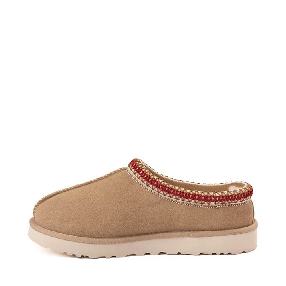 Womens UGG® Tasman Slipper - Sand / Dark Cherry