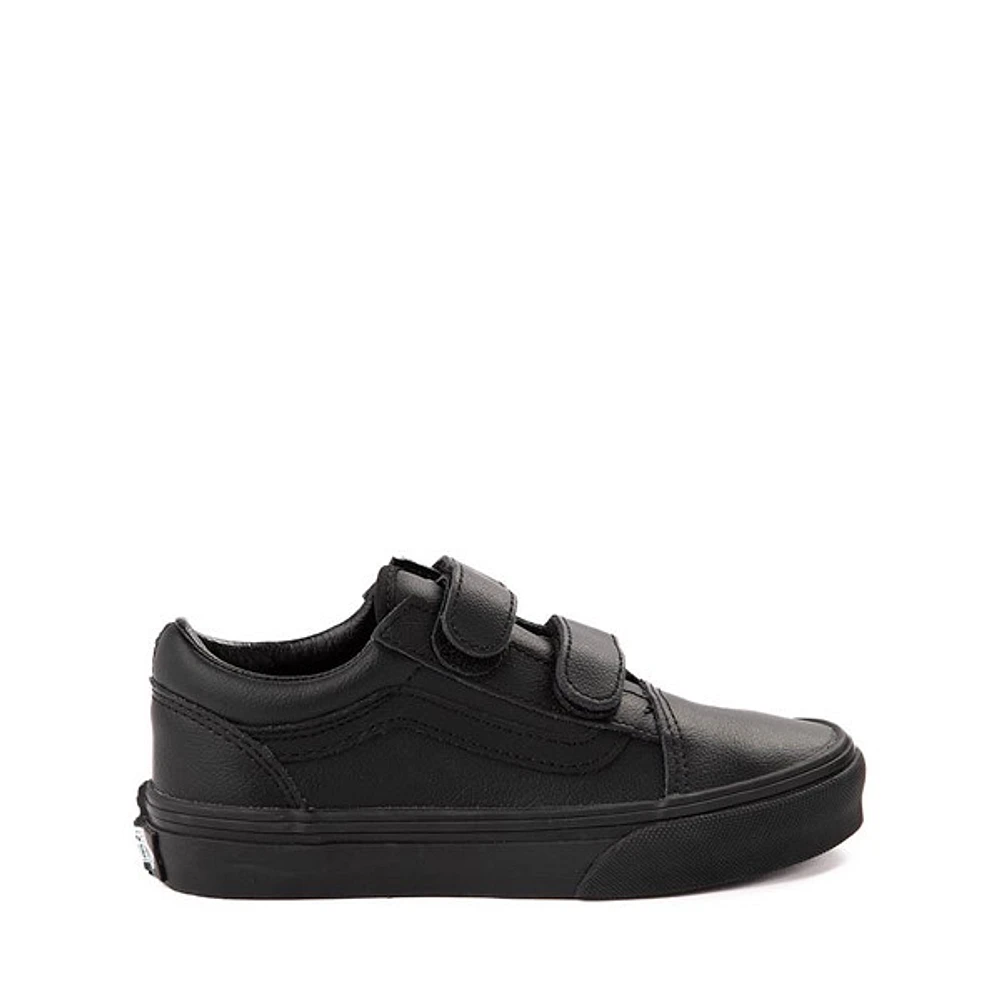 Chaussure de skate Vans Old Skool V Classic Tumble - Enfants Monochrome noire