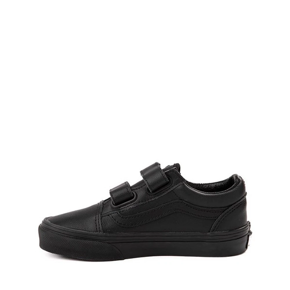 Chaussure de skate Vans Old Skool V Classic Tumble - Enfants Monochrome noire