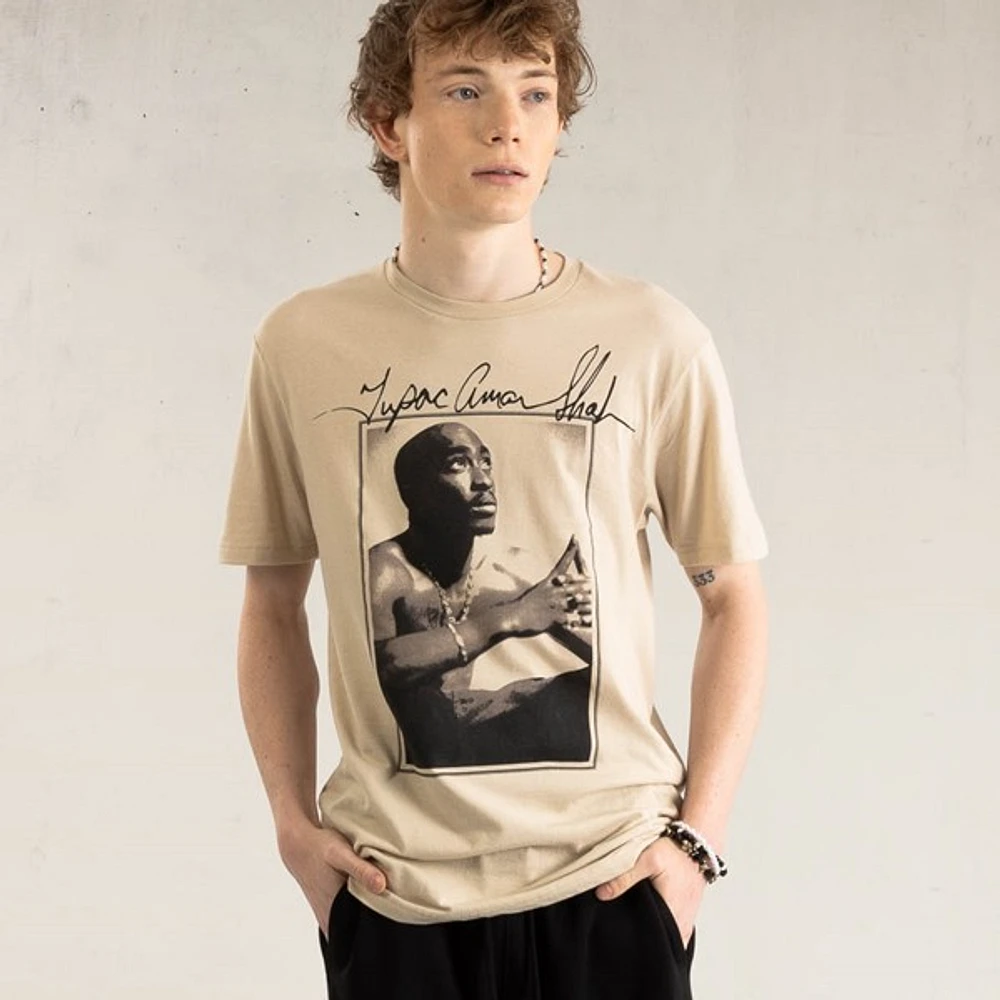 T-shirt Tupac Signature - Beige