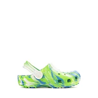 Crocs Classic Glow-In-The-Dark Marbled Clog - Baby / Toddler Prep Blue Multicolor