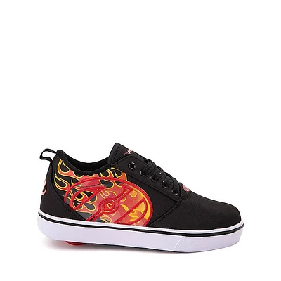 Chaussure de skate Heelys Pro 20 LG - Enfants / Junior Noire Rouge Flammes