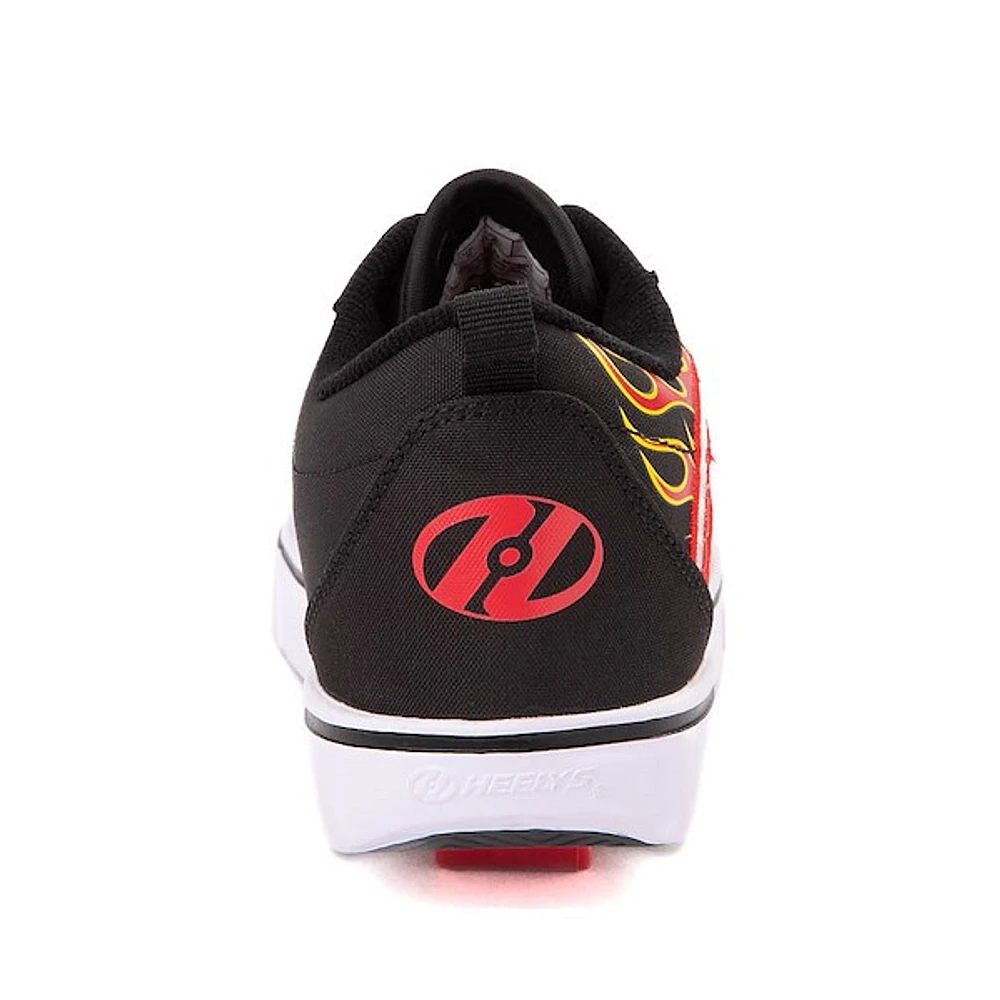 Chaussure de skate Heelys Pro 20 LG - Enfants / Junior Noire Rouge Flammes