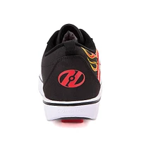 Chaussure de skate Heelys Pro 20 LG - Enfants / Junior Noire Rouge Flammes