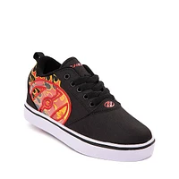 Chaussure de skate Heelys Pro 20 LG - Enfants / Junior Noire Rouge Flammes