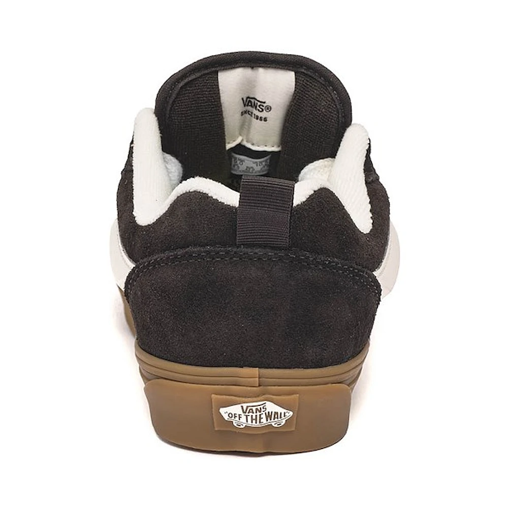 Chaussure de skate Vans Knu Skool - Brun foncé / Gomme