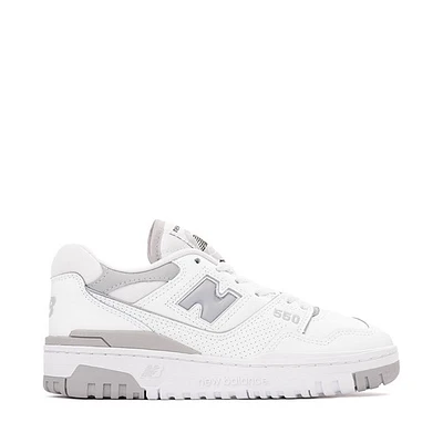 Womens New Balance 550 Athletic Shoe - White / Grey