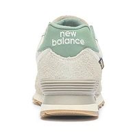 Chaussure athlétique New Balance 574 - Blanc de lin / Verte