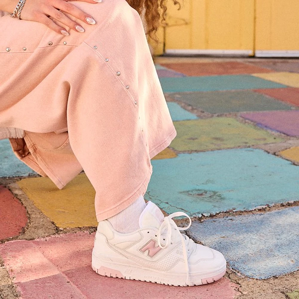 Womens New Balance 550 Athletic Shoe - White / Twilight Haze