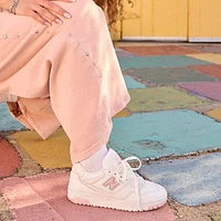 Womens New Balance 550 Athletic Shoe - White / Twilight Haze