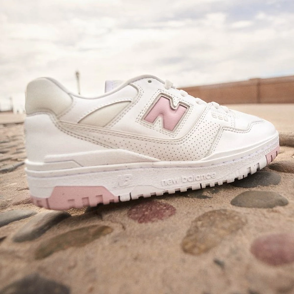 Womens New Balance 550 Athletic Shoe - White / Twilight Haze
