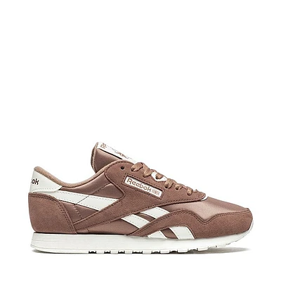 Chaussure athlétique Reebok Classic en nylon pour femmes - Brune / Craie