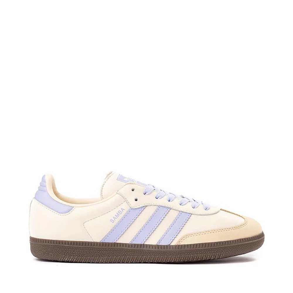 Womens adidas Samba OG Athletic Shoe - Cream White / Violet Tone Sand Strata
