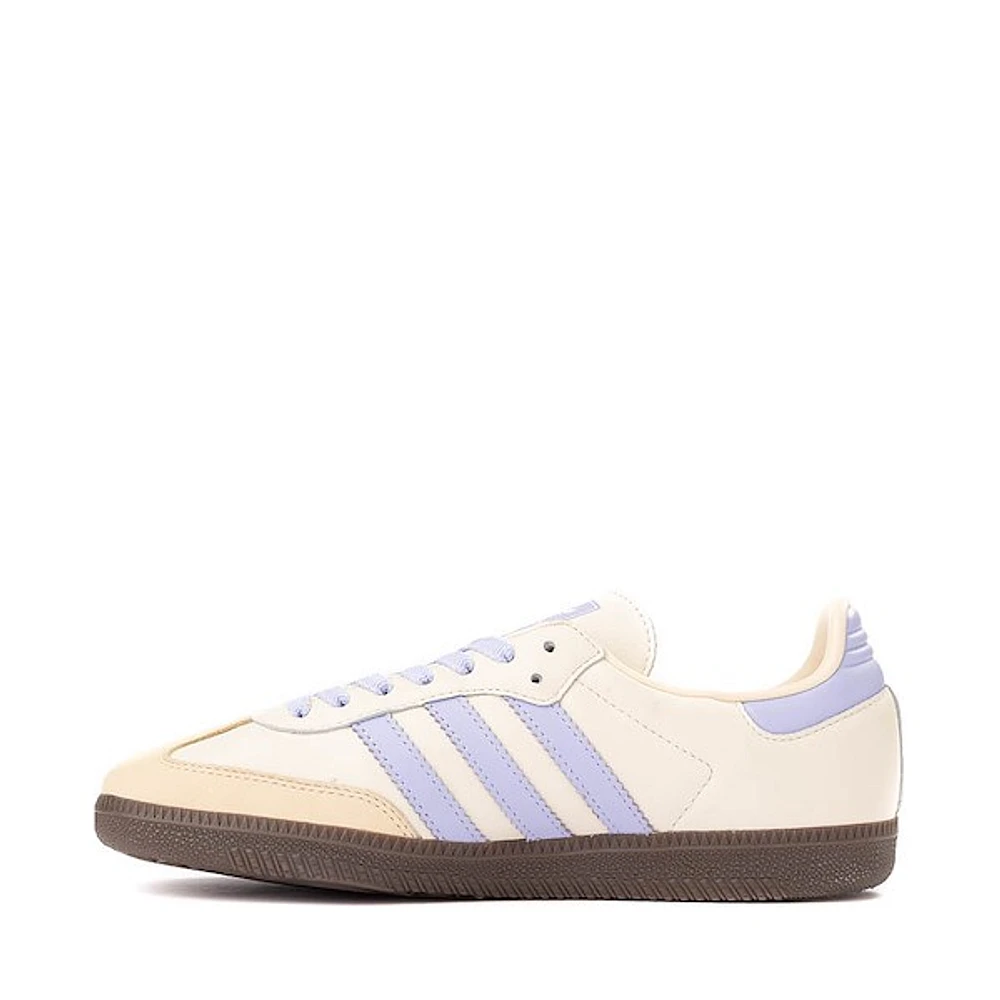 Womens adidas Samba OG Athletic Shoe - Cream White / Violet Tone Sand Strata