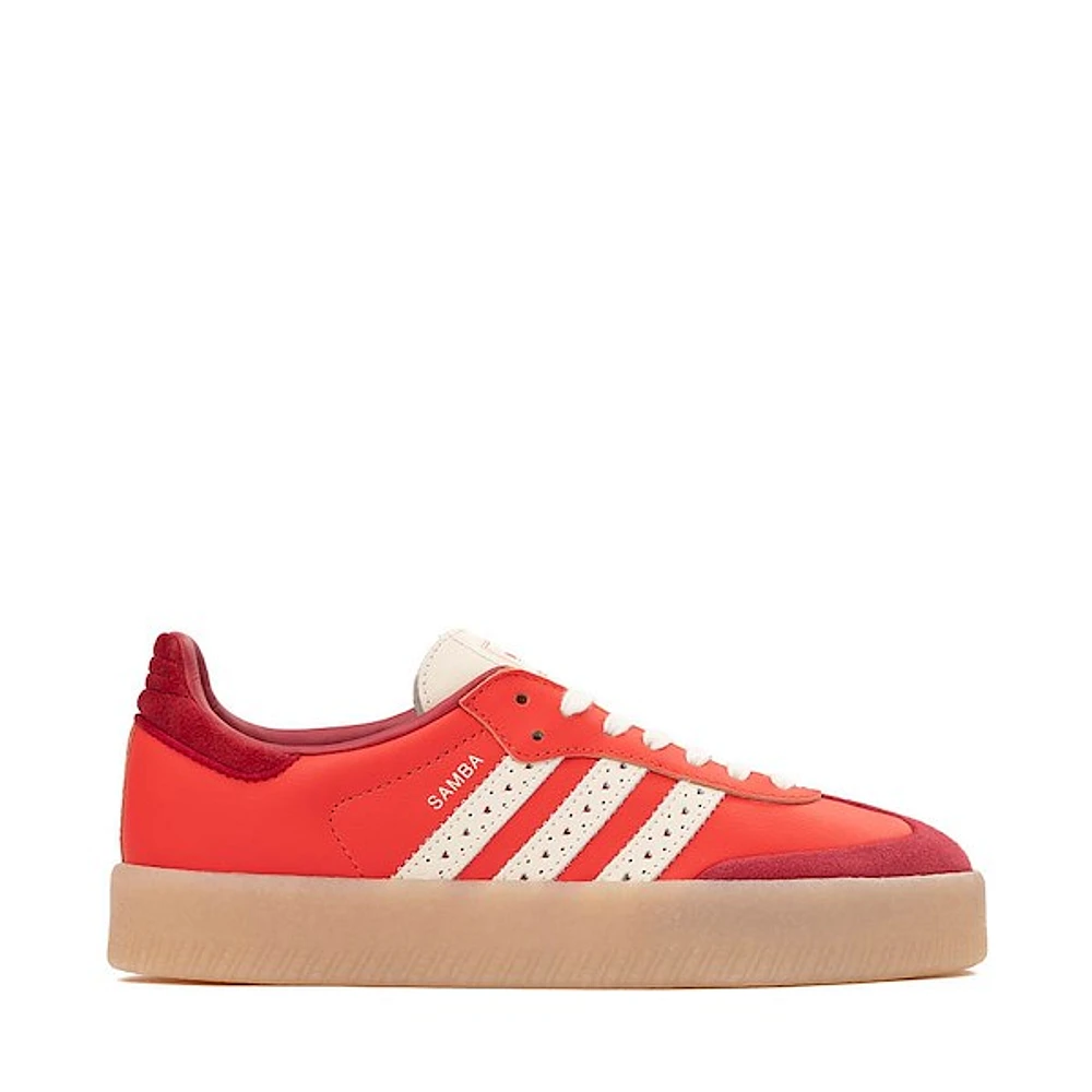 Womens adidas Sambae Athletic Shoe - Red / Cream